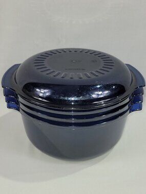 Tupperware Vintage 4 Piece Stack Cooker Microwave Cooking Set
